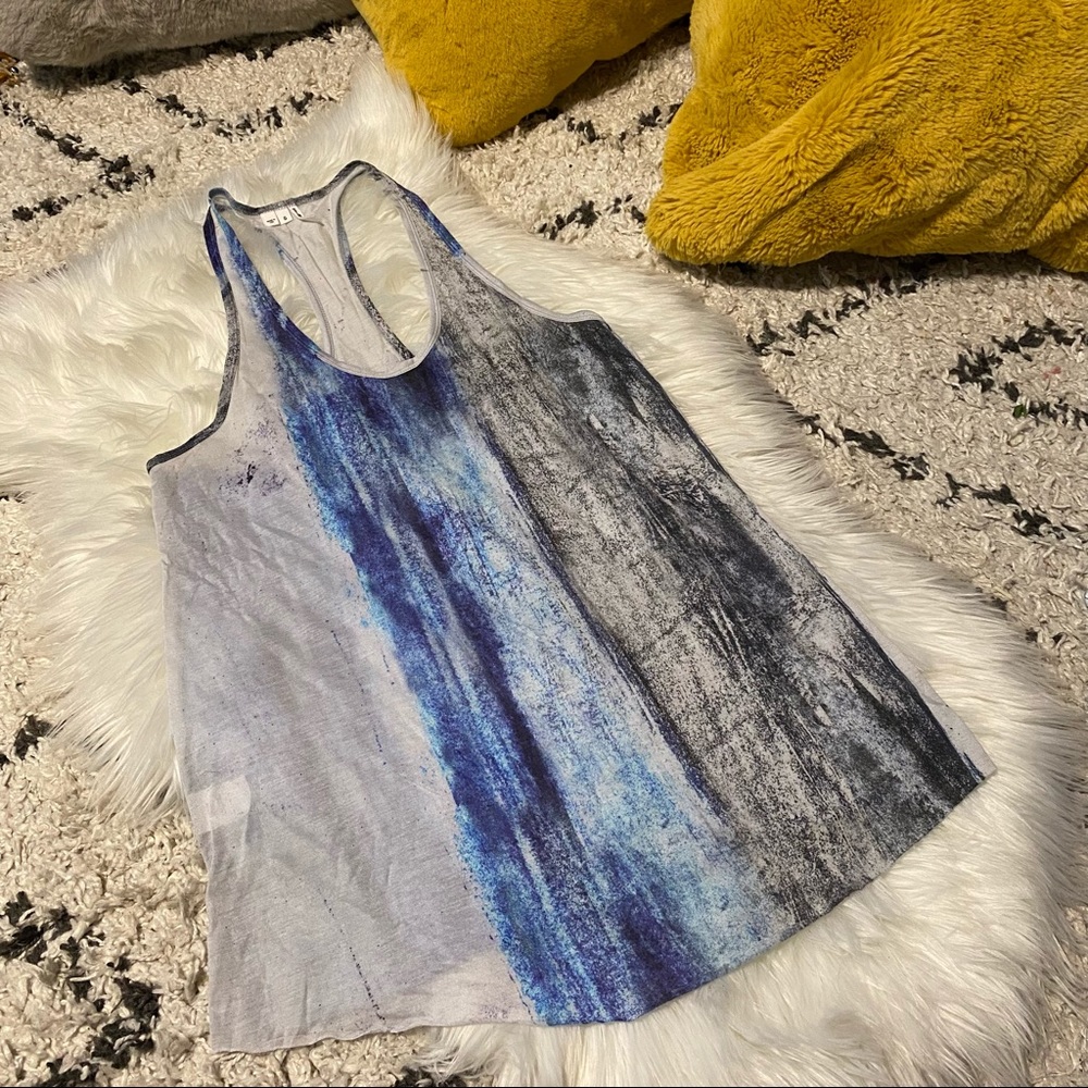 Helmut Lang Printed Racerback Tank - image 1